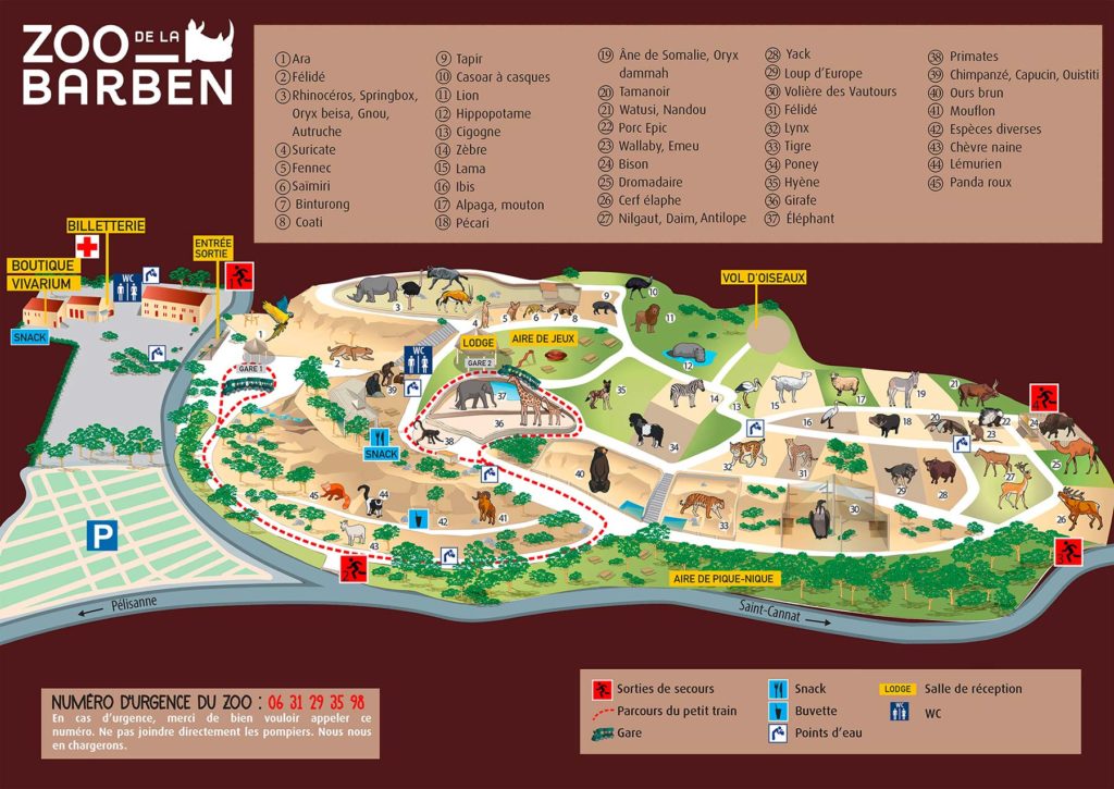 Plan Zoo de la Barben